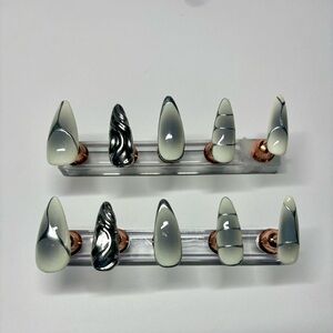 OPI Black and White Press-On Nails